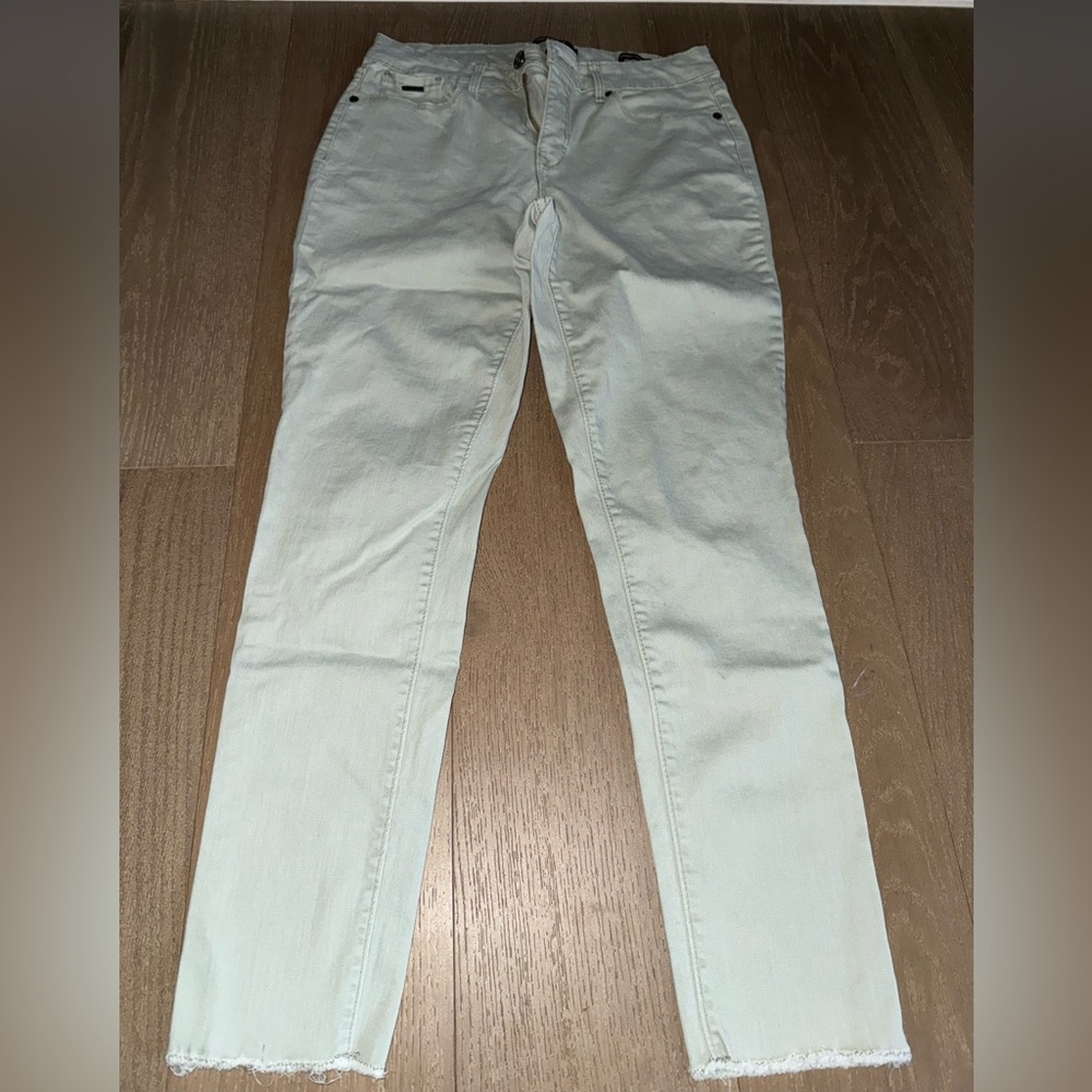 Nine West Women's Light Cream Skinny Jeans